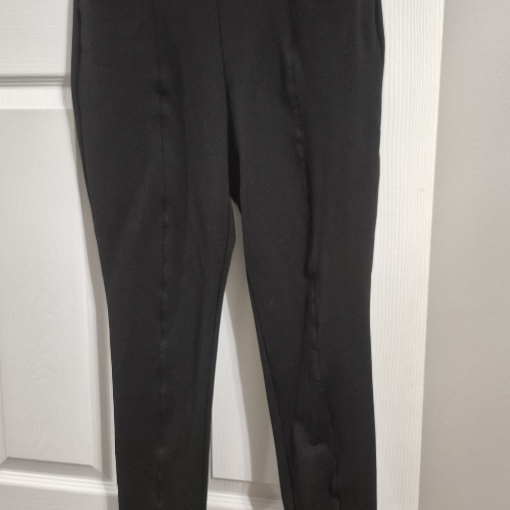 Anne Klein Classic Black Straight Leg Trousers